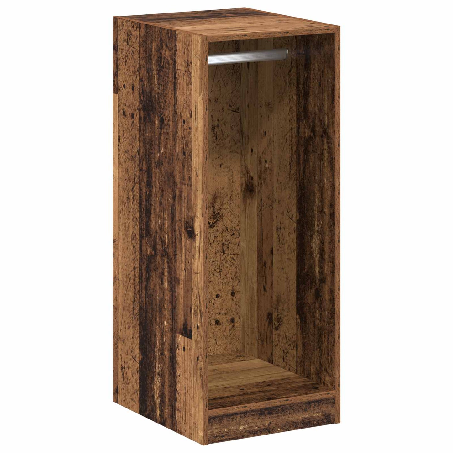 vidaXL Wardrobe with Shelf with Storage Old Wood 41 x 48 x 102 cm