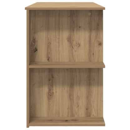 vidaXL Desk with Shelf Artisan oak 140 x 50 x 75 cm Engineered wood