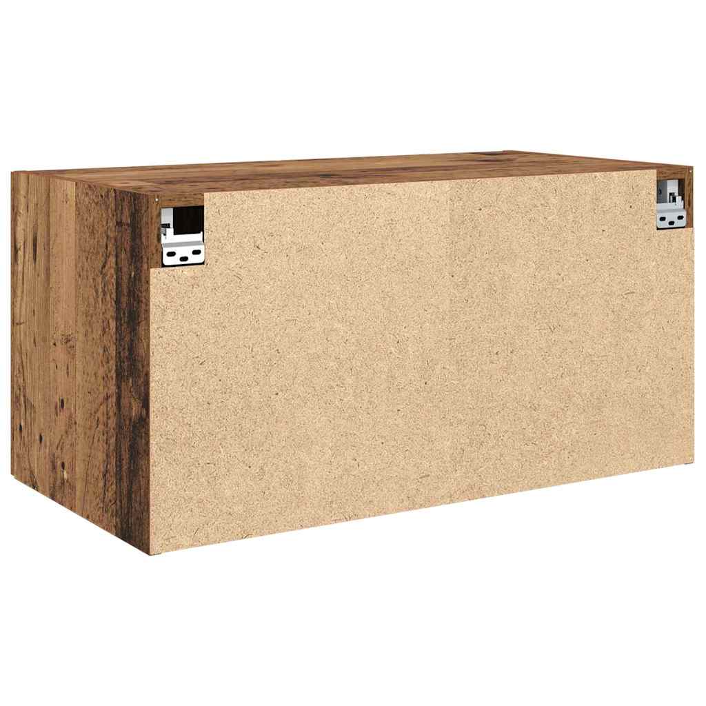 vidaXL Wall Cabinet Old wood 80 x 42.5 x 40 cm Engineered wood