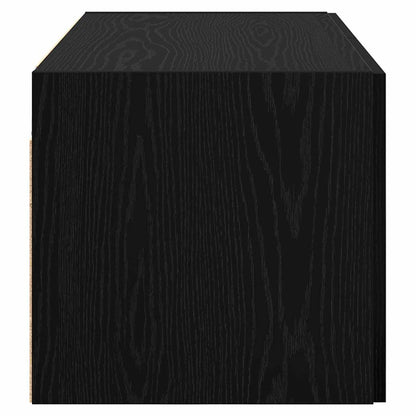 vidaXL Wall Cabinet Black oak 80 x 42.5 x 40 cm Engineered wood