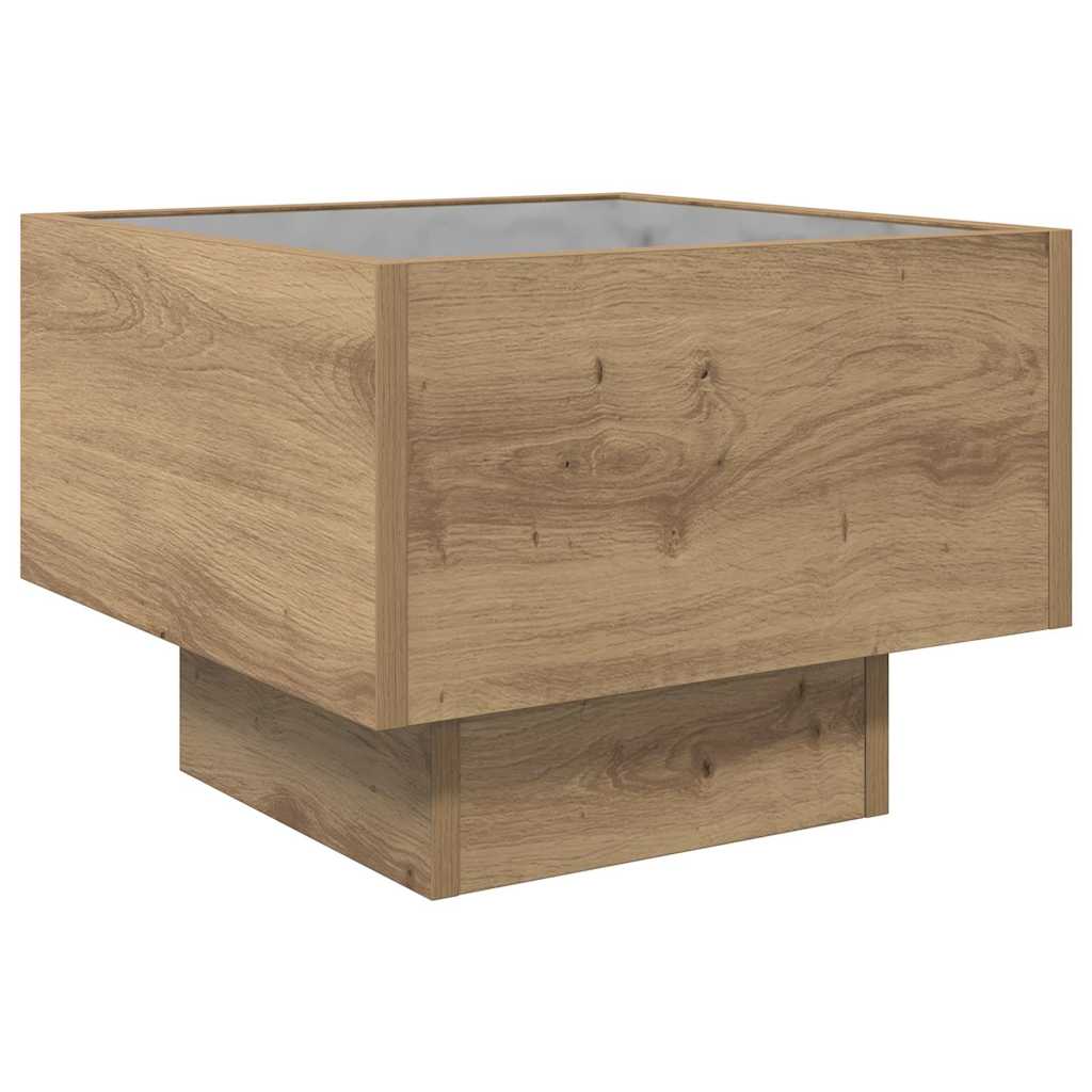 vidaXL Coffee Table Artisan oak 40 x 40 x 30 cm Engineered wood