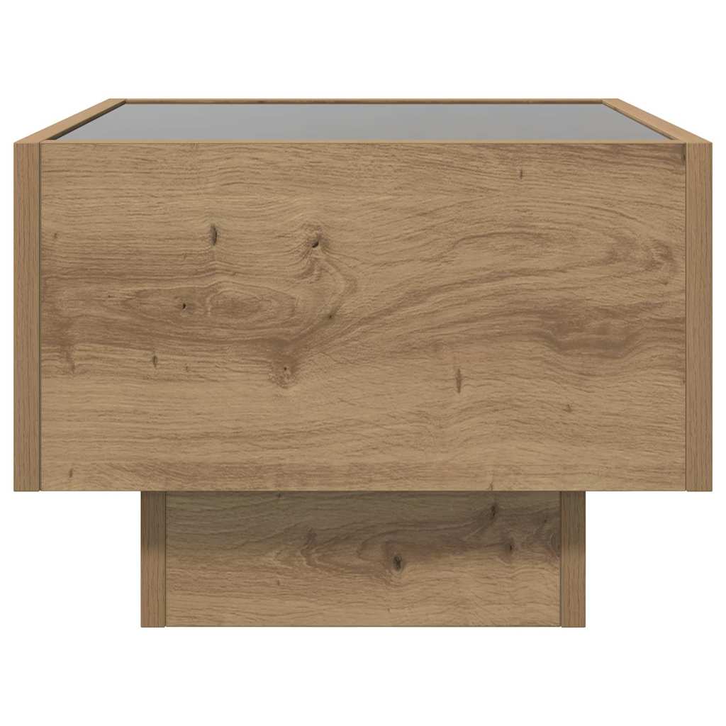 vidaXL Coffee Table Artisan oak 40 x 40 x 30 cm Engineered wood