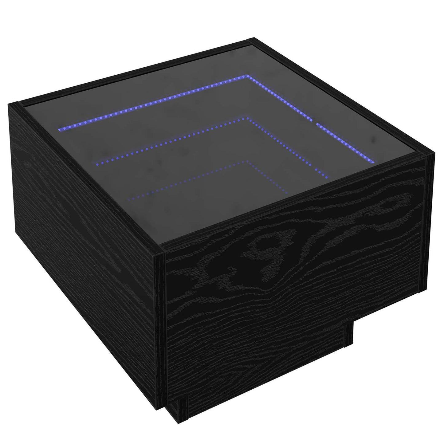 vidaXL Coffee Table Black oak 40 x 40 x 30 cm Engineered wood