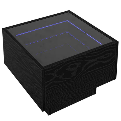 vidaXL Coffee Table Black oak 40 x 40 x 30 cm Engineered wood