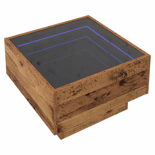vidaXL Coffee Table Old wood 50 x 50 x 30 cm Engineered wood