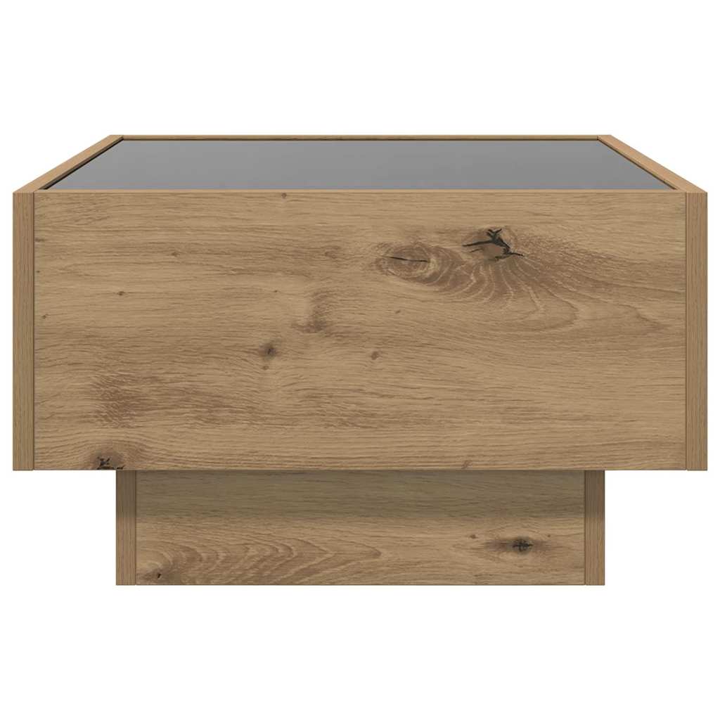 vidaXL Coffee Table Artisan oak 50 x 50 x 30 cm Engineered wood