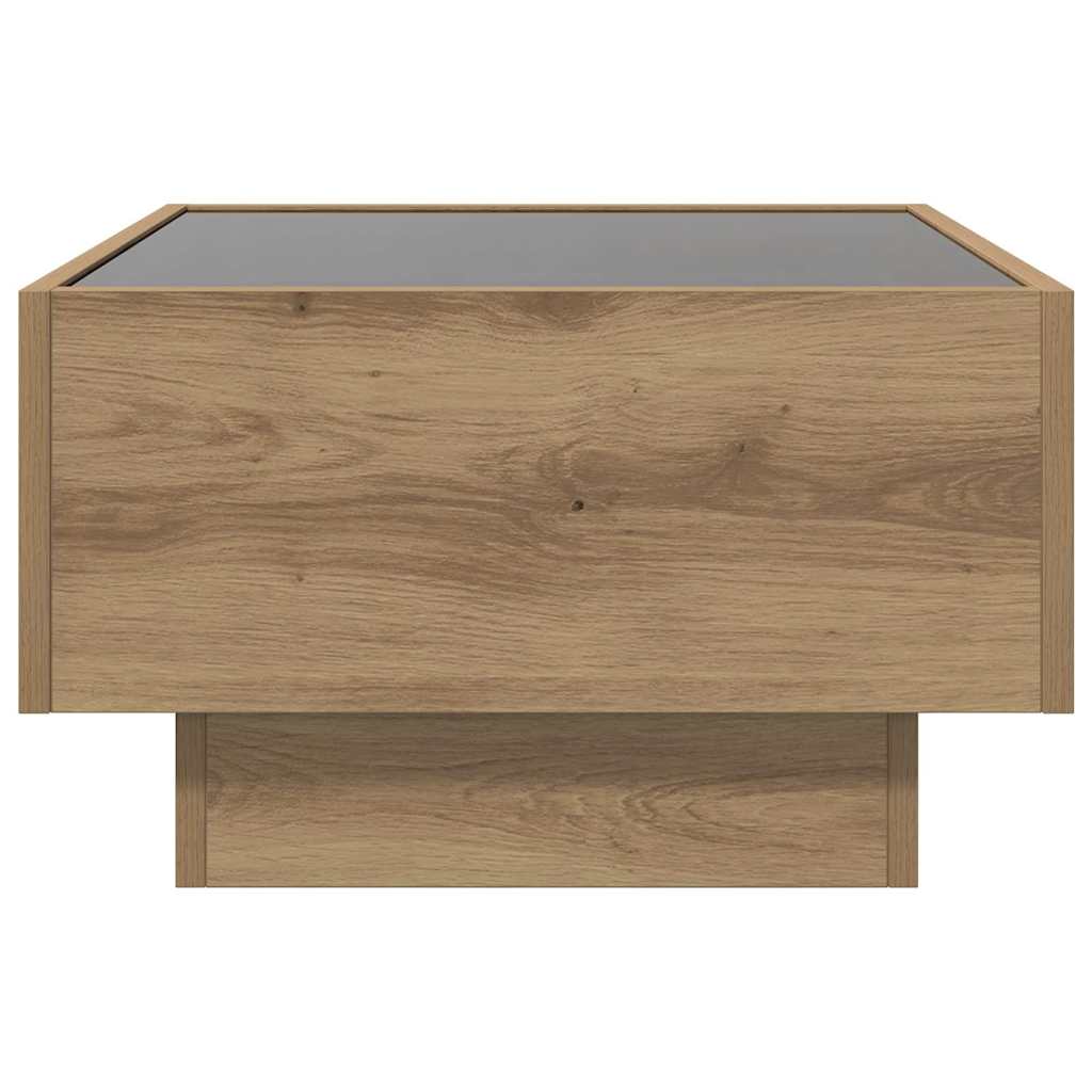 vidaXL Coffee Table Artisan oak 50 x 50 x 30 cm Engineered wood