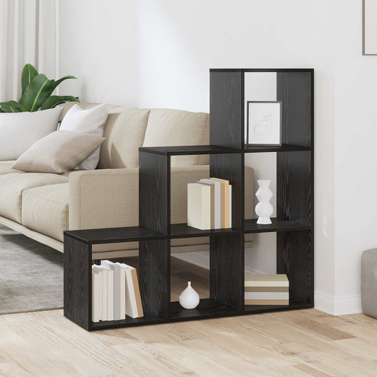 vidaXL Room Divider Bookcase 6-Tier 99 x 29 x 99 cm Engineered Wood