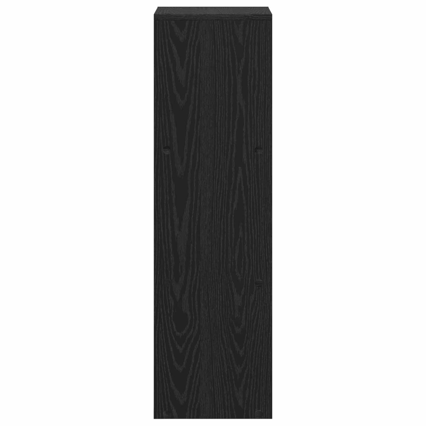 vidaXL Room Divider Bookcase Black Oak 99 x 29 x 99 cm Engineered Wood