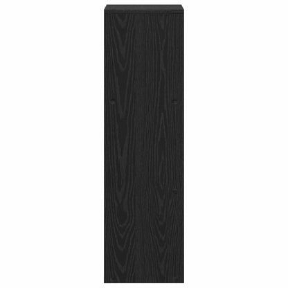 vidaXL Room Divider Bookcase Black Oak 99 x 29 x 99 cm Engineered Wood