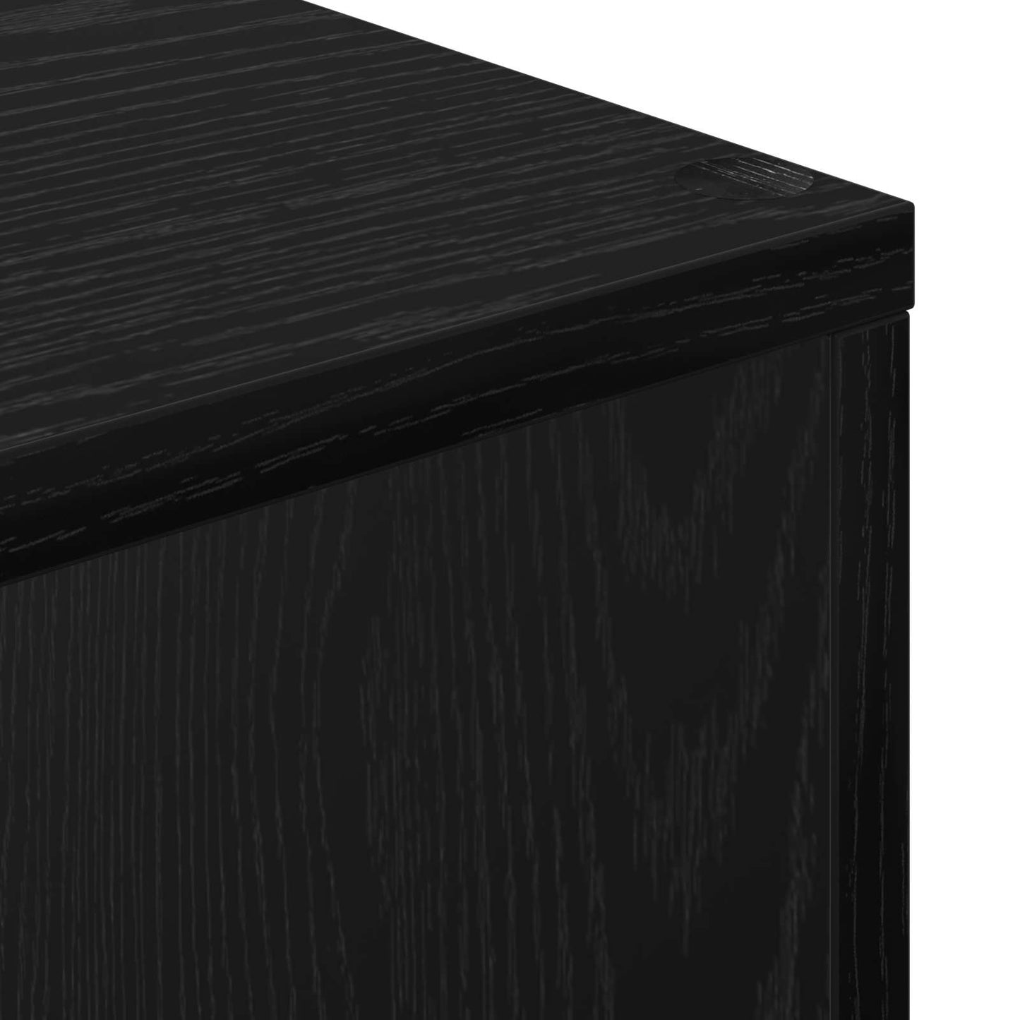vidaXL Room Divider Bookcase 10-Tier 131.5 x 29 x 131.5 cm Black Oak