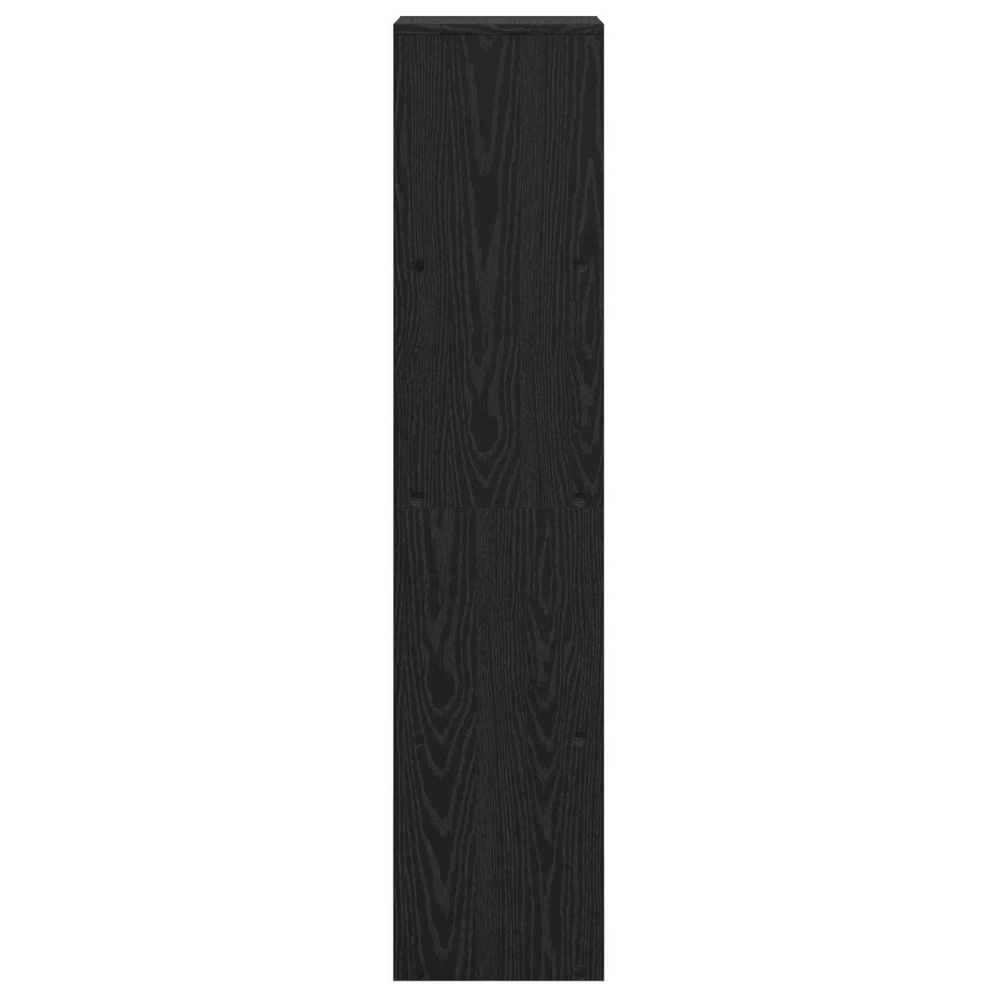 vidaXL Room Divider Bookcase 10-Tier 131.5 x 29 x 131.5 cm Black Oak