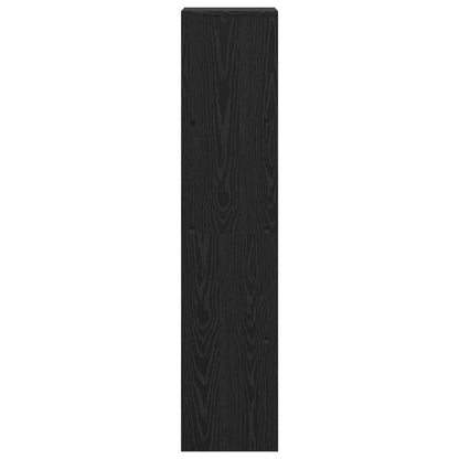 vidaXL Room Divider Bookcase 10-Tier 131.5 x 29 x 131.5 cm Black Oak