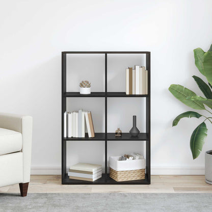 vidaXL Book Cabinet 6-Tier 69.5 x 29 x 103.5 cm Engineered Wood