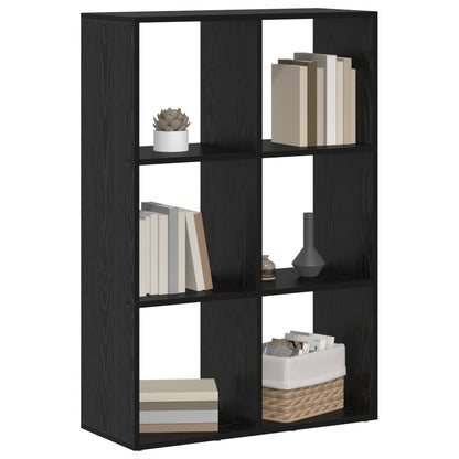 vidaXL Book Cabinet 6-Tier 69.5 x 29 x 103.5 cm Engineered Wood