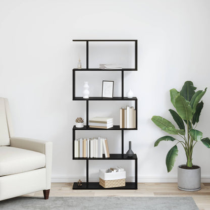 vidaXL Book Cabinet Black Oak 70 x 24 x 161 cm Engineered Wood
