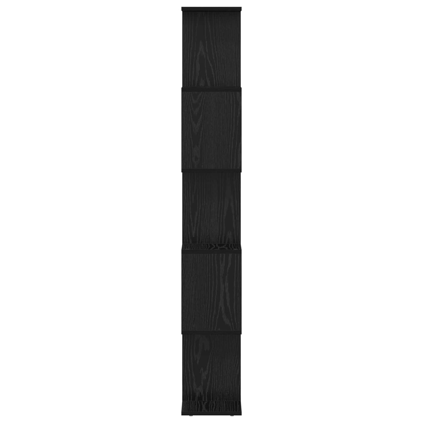 vidaXL Book Cabinet Black Oak 70 x 24 x 161 cm Engineered Wood