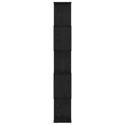 vidaXL Book Cabinet Black Oak 70 x 24 x 161 cm Engineered Wood