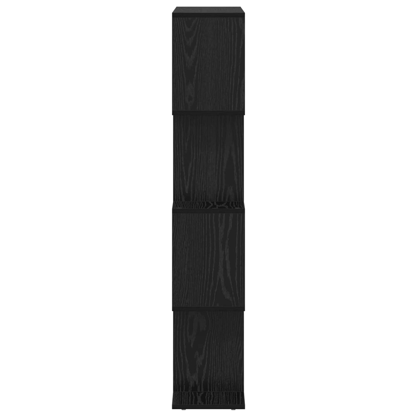 vidaXL Book Cabinet Black Oak 70 x 24 x 129 cm Engineered Wood