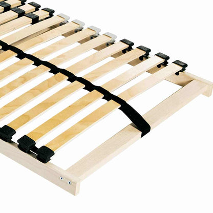 vidaXL Slatted Bed Base Brown 80 x 190 cm Solid Beech Wood