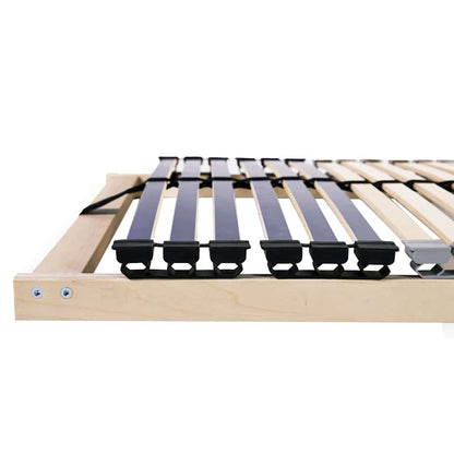 vidaXL Slatted Bed Base Brown 80 x 190 cm Solid Beech Wood