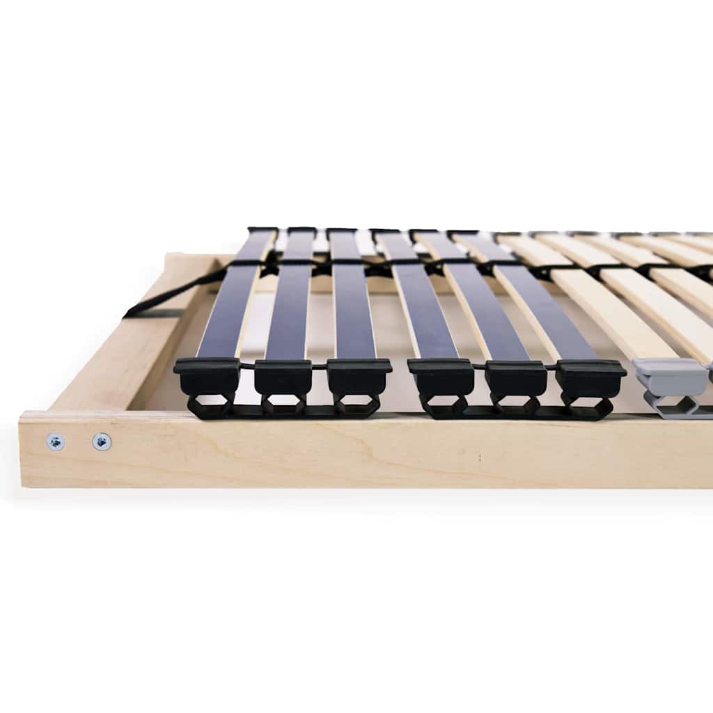 vidaXL Slatted Bed Base Brown 80 x 190 cm Solid Beech Wood
