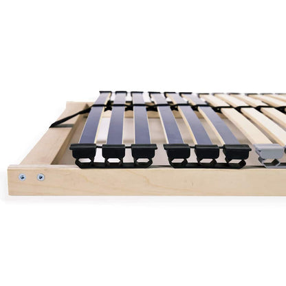 vidaXL Slatted Bed Base Brown 80 x 190 cm Solid Beech Wood