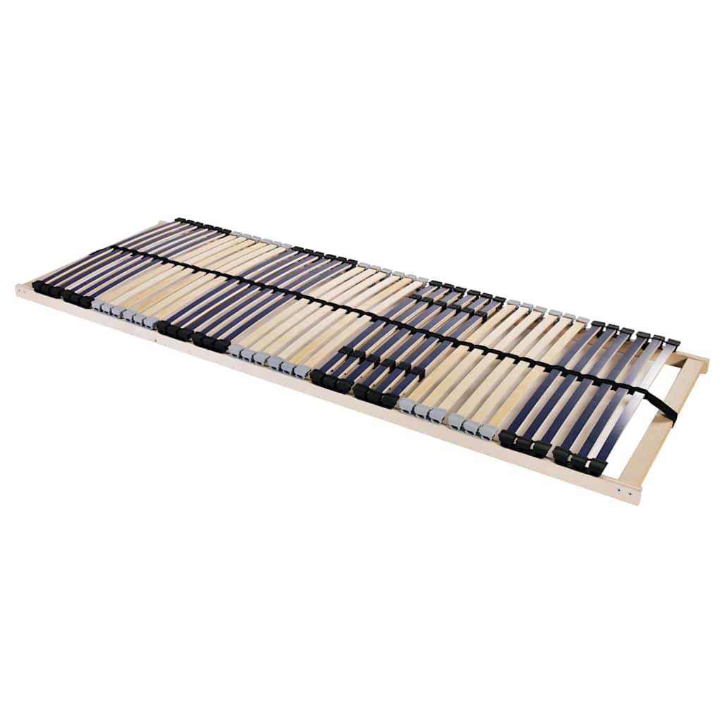 vidaXL Slatted Bed Base Brown 80 x 190 cm Solid Beech Wood