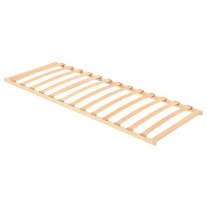 vidaXL Slatted Bed Base Brown 80 x 190 cm Solid Beech Wood