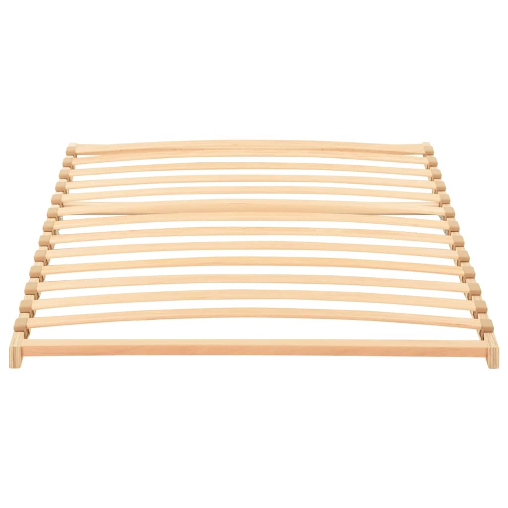 vidaXL Slatted Bed Base Brown 90 x 190 cm Solid Beech Wood