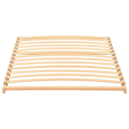 vidaXL Slatted Bed Base Brown 90 x 190 cm Solid Beech Wood