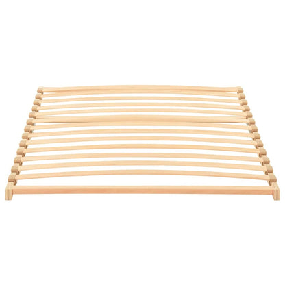 vidaXL Slatted Bed Base Brown 100 x 190 cm Solid Beech Wood