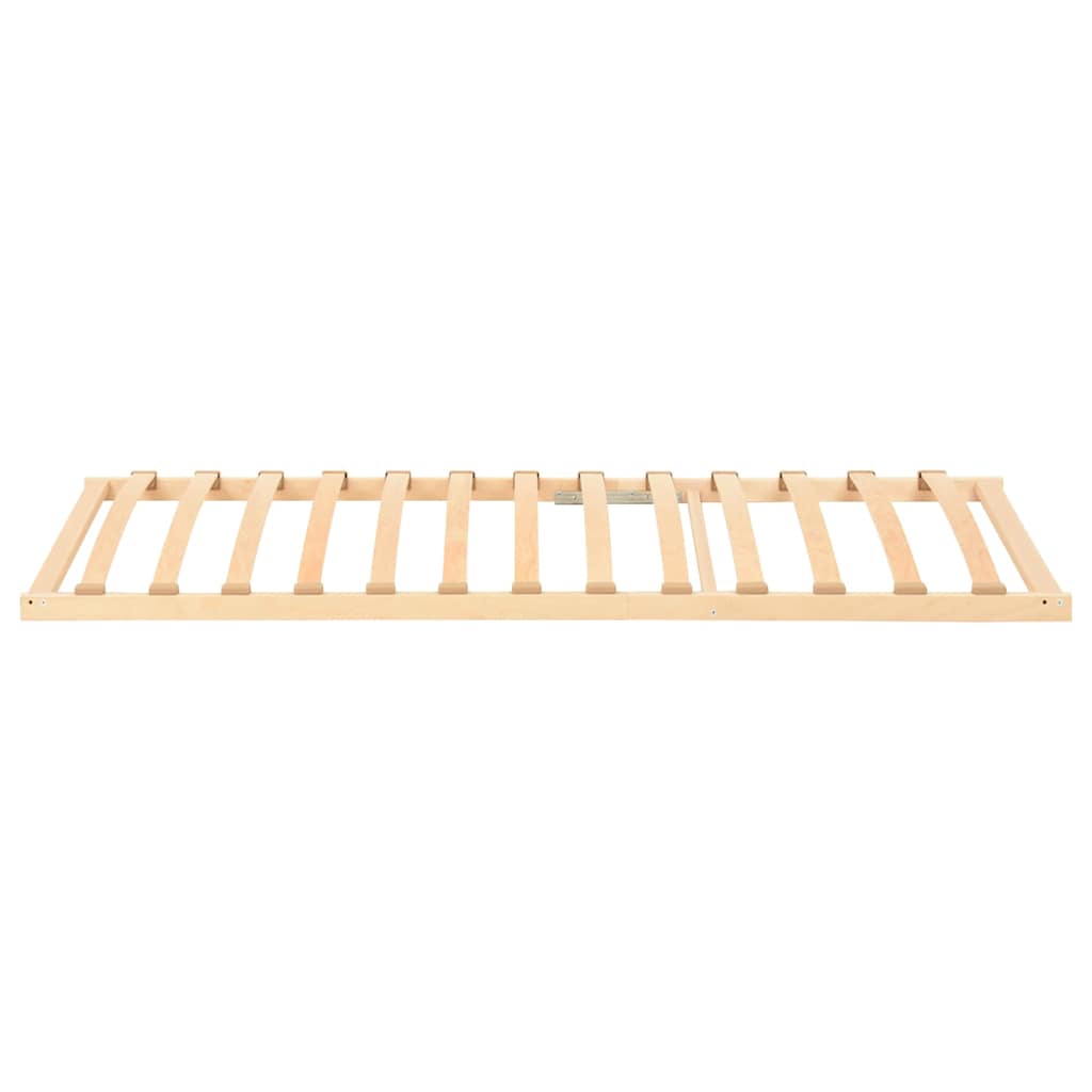 vidaXL Slatted Bed Base Brown 100 x 190 cm Solid Beech Wood
