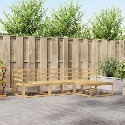 vidaXL Outdoor Sofa Set 4 pcs White 245.5 x 162.5 x 73 cm