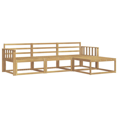 vidaXL Outdoor Sofa Set 4 pcs White 249.5 x 162.5 x 73 cm