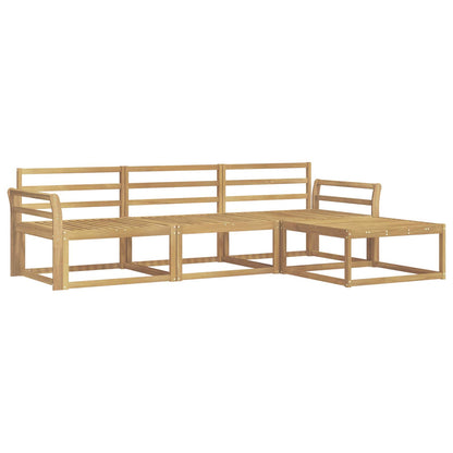 vidaXL Outdoor Sofa Set 4 pcs White 254 x 162.5 x 73 cm