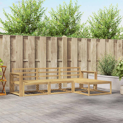 vidaXL Outdoor Sofa Set 4 pcs White 257.5 x 162.5 x 73 cm