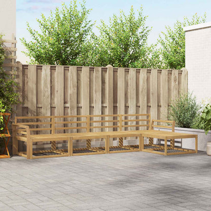 vidaXL Outdoor Sofa Set 5 pcs White 333 x 162.5 x 73 cm