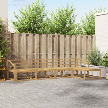 vidaXL Outdoor Sofa Set 5 pcs White 325 x 162.5 x 73 cm