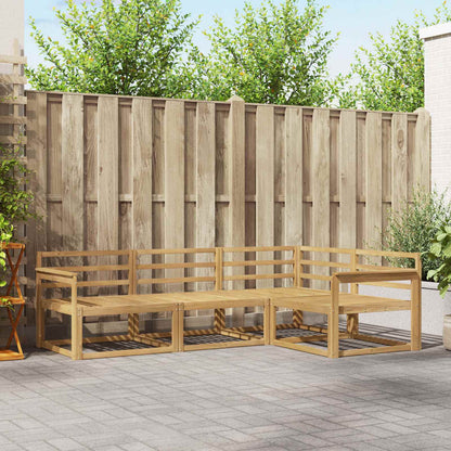 vidaXL Outdoor Sofa Set 4 pcs White 247.5 x 168.5 x 73 cm