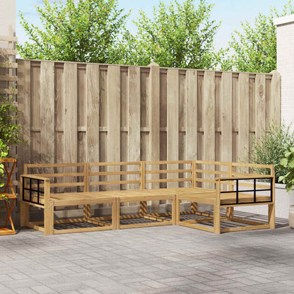 vidaXL Outdoor Sofa Set 4 pcs White 247.5 x 168.5 x 73 cm