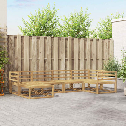 vidaXL Outdoor Sofa Set 6 pcs White 325 x 166.5 x 73 cm