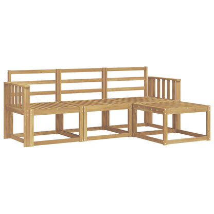 vidaXL Outdoor Sofa Set 4 pcs White 189.5 x 122.5 x 73 cm