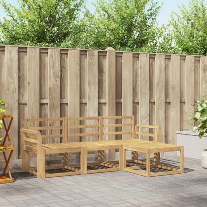 vidaXL Outdoor Sofa Set 4 pcs White 194 x 122.5 x 73 cm
