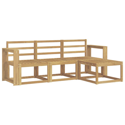 vidaXL Outdoor Sofa Set 4 pcs White 193.5 x 122.5 x 73 cm