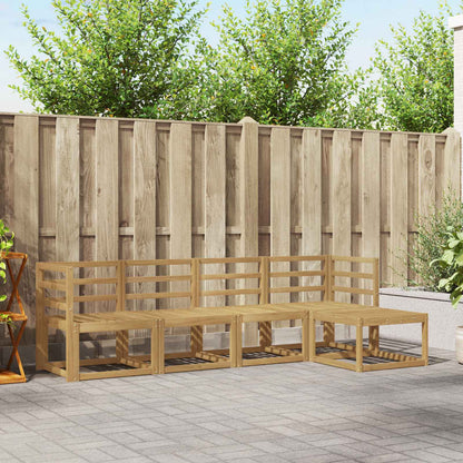 vidaXL Outdoor Sofa Set 5 pcs White 245 x 122.5 x 73 cm