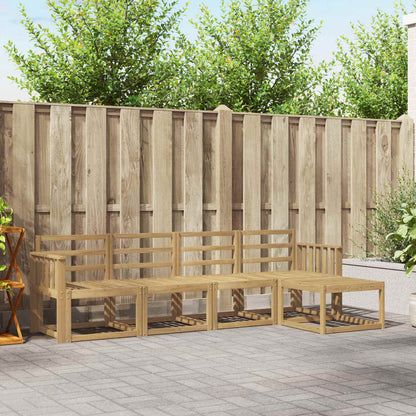 vidaXL Outdoor Sofa Set 5 pcs White 249 x 122.5 x 73 cm