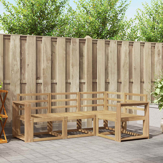 vidaXL Outdoor Sofa Set 4 pcs White 191.5 x 132.5 x 73 cm