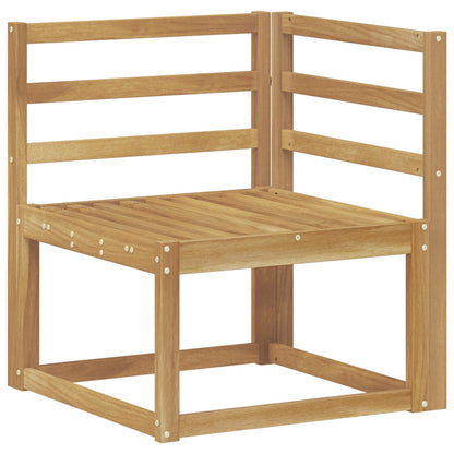 vidaXL Outdoor Sofa Set 5 pcs White Solid Acacia Wood