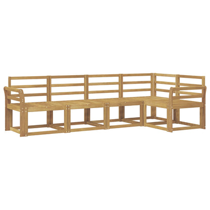 vidaXL Outdoor Sofa Set 5 pcs White Solid Acacia Wood